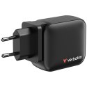 Verbatim, Ładowarka Mini GaN 2 x USB-CR PD 100W a 1 x USB-A QC 3.0, szara, 100 W, wymienne końcówki C,G,A
