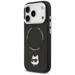 Etui Karl Lagerfeld Choupette Pin MagSafe do iPhone 17 Pro Max czarny