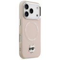 Etui Karl Lagerfeld Choupette Pin MagSafe do iPhone 17 Pro Max różowy