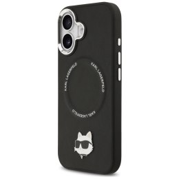 Etui Karl Lagerfeld Choupette Pin MagSafe do iPhone 17 czarny