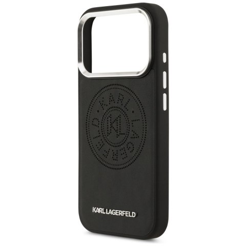 Etui Karl Lagerfeld Point & Metal Logo MagSafe do iPhone 17 Pro czarny