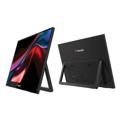 Verbatim monitor przenośny, Touch Monitor LIGHT, 15.6", Full HD (1920x1080), 60Hz, czarny