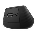 Mysz bezprzewodowa, Logitech LIFT LEFT GRAPHITE, szara, optyczna, 4000DPI