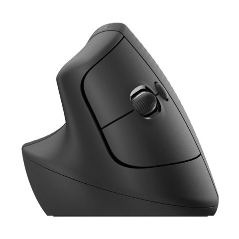 Mysz bezprzewodowa, Logitech LIFT LEFT GRAPHITE, szara, optyczna, 4000DPI