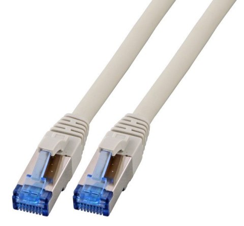 Patchcord SFTP 20m Cat6a Superflex szary na kablu Cat7