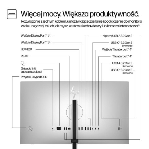 HP 27-calowy monitor Pro seria 7 QHD Thunderbolt 4 - 727pu