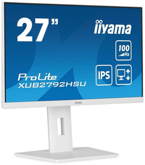 Iiyama ProLite XUB2792HSU-W6 LED display 68,6 cm (27") 1920 x 1080 px Full HD Biały