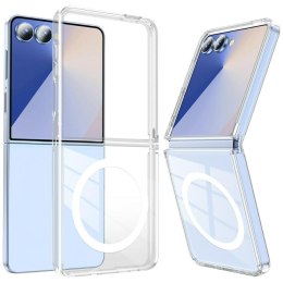 Etui Beline Clear MagSafe do Samsung Galaxy Z Flip7 przezroczysty
