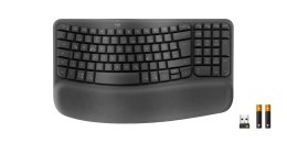 Logitech 920-012327 klawiatura Biuro RF Wireless + Bluetooth QWERTZ Niemiecki Grafitowy