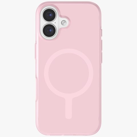 Etui UNIQ Clario do iPhone 17 Magclick Charging różowy