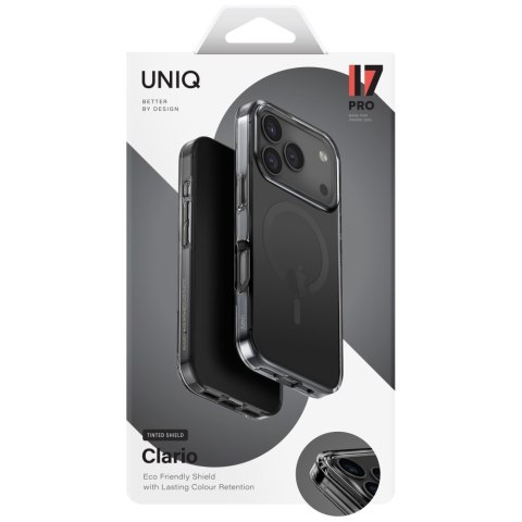 Etui UNIQ Clario do iPhone 17 Pro Magclick Charging czarny