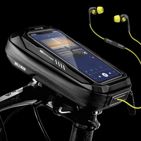Etui/uchwyt rowerowy WILDMAN X3 etui na kierownicę czarny