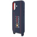 Red Bull RBHMP16S24SISOLRV iPhone 16 6.1" hardcase Silicone Strap and Vertical Logo MagSafe granatowy