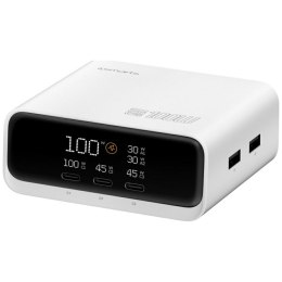 Stacja ładująca 4smarts Desk Charger GaN Screen 100W 3xUSB-C+2xUSB-A biały