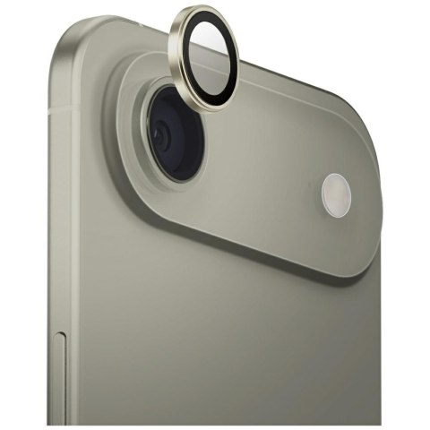 Szkło na obiektyw aparatu UNIQ Optix Aluminium Camera Lens Protector do iPhone Air z aplikatorem złoty