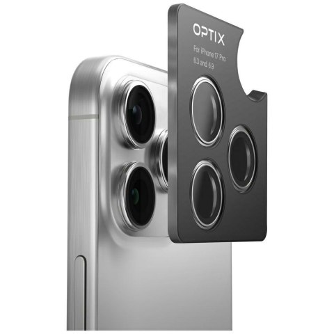 Szkło na obiektyw aparatu UNIQ Optix Aluminium Camera Lens Protector do iPhone Air z aplikatorem złoty