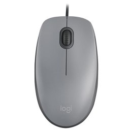 Logitech M110 Silent Mysz przewodowa, szara, 1000DPI