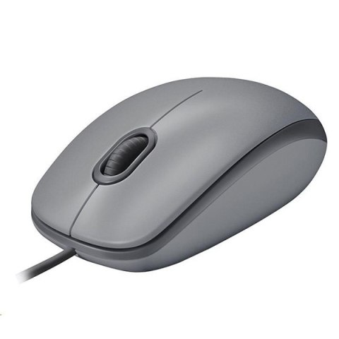 Logitech M110 Silent Mysz przewodowa, szara, 1000DPI