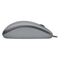 Logitech M110 Silent Mysz przewodowa, szara, 1000DPI