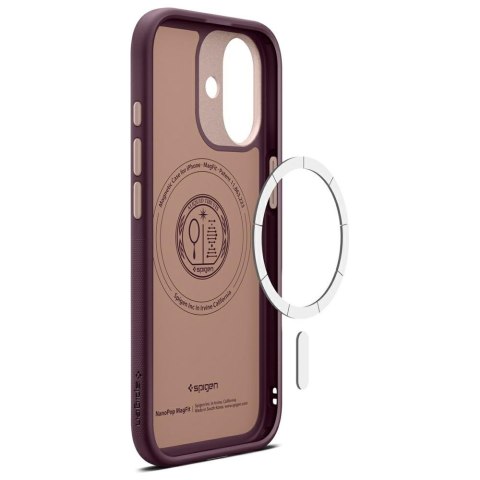 Etui Spigen Nano Pop Mag MagSafe do iPhone 17 burgundowy