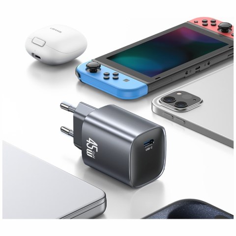 Ładowarka sieciowa USAMS T66 45W GaN Fast Charger tarnish