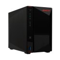 NAS Asustor AS5402T; Tower; 2x (3.5" SATA HDD/ 2.5" SSD); Intel Celeron N5105, 4GB DDR4 SODIMM (max. 16GB), 2x 2.5GbE, 4x M.2 22