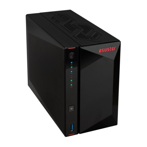 NAS Asustor AS5402T; Tower; 2x (3.5" SATA HDD/ 2.5" SSD); Intel Celeron N5105, 4GB DDR4 SODIMM (max. 16GB), 2x 2.5GbE, 4x M.2 22