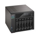 NAS Asustor AS6706T; Tower; 6x (3.5" SATA HDD/ 2.5" SSD); Intel Celeron N5105; 8GB DDR4 SODIMM (max. 16GB), 2x 2.5GbE, 4x M.2 22