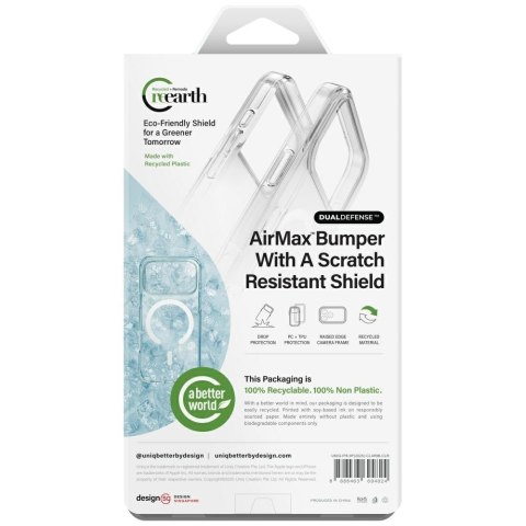 Etui UNIQ Clario do iPhone 17 Pro Max Magclick Charging przezroczysty