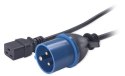 Kabel zasilający APC C19 to IEC309 2.5m. AP9876