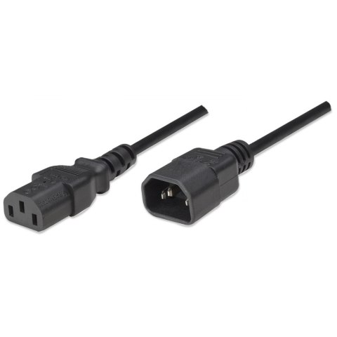 Kabel zasilający MANHATTAN IEC320 C14 0.5m. ICOC 03-NC-005