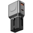 Ładowarka sieciowa Energea TravelGo Adapter 35 USB-A/USB-C 35W grafitowo-czarny