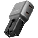 Ładowarka sieciowa Energea TravelGo Adapter 45 2xUSB-C 45W grafitowo-czarny