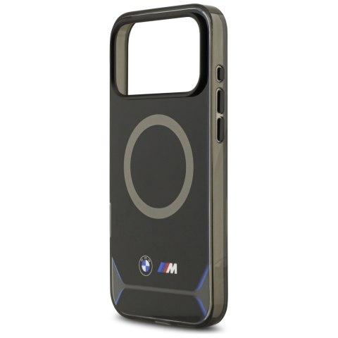 Etui BMW M IML Metal Buttons & Logo MagSafe do iPhone 17 Pro Max niebieski