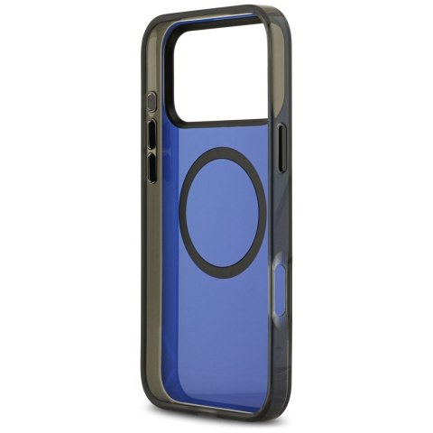 Etui BMW M IML Metal Buttons & Logo MagSafe do iPhone 17 Pro Max niebieski