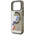 Etui BMW M IML Metal Buttons Tricolor Lines MagSafe do iPhone 17 Pro antracyt
