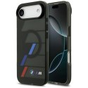 Etui BMW M IML Metal Buttons Tricolor Lines MagSafe do iPhone Air czarny