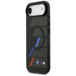 Etui BMW M IML Metal Buttons Tricolor Lines MagSafe do iPhone Air czarny