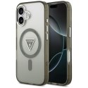 Etui Guess IML Gradient Triangle Logo MagSafe do iPhone 17 khaki
