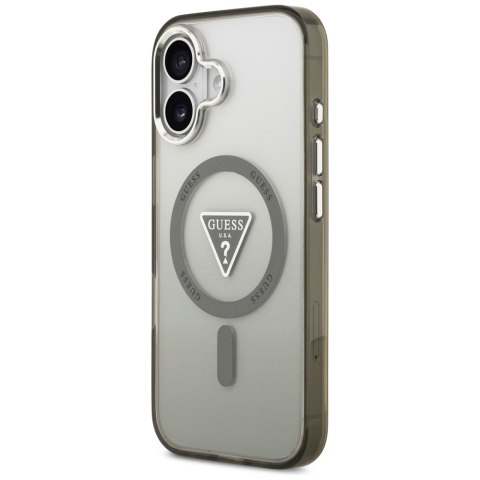 Etui Guess IML Gradient Triangle Logo MagSafe do iPhone 17 khaki