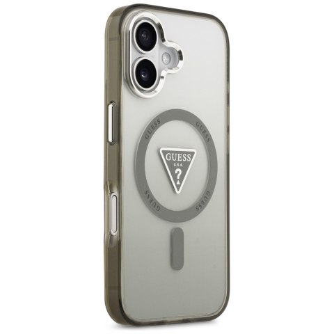 Etui Guess IML Gradient Triangle Logo MagSafe do iPhone 17 khaki