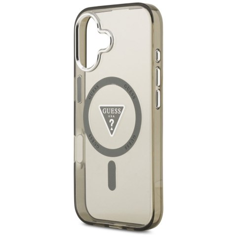 Etui Guess IML Gradient Triangle Logo MagSafe do iPhone 17 khaki