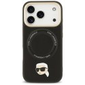 Etui Karl Lagerfeld Big Strap Karl Metal Logo MagSafe do iPhone 17 Pro Max czarny