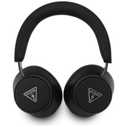 Słuchawki nauszne Guess Bluetooth ENC Saffiano Triangle Logo czarny