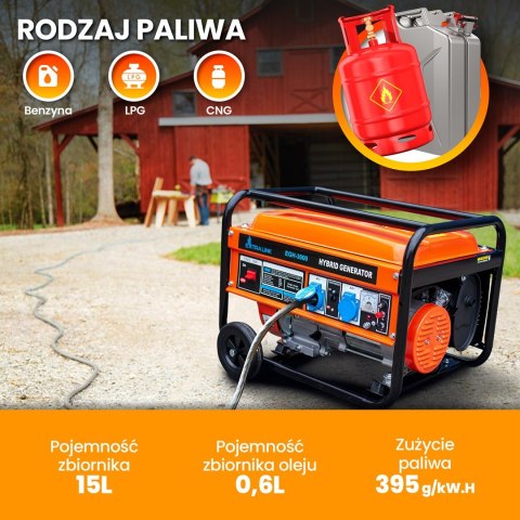 Extralink Agregat prądotwórczy EGH-3000 hybrydowy, 3kW 1F