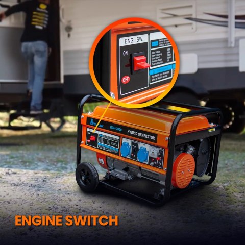 Extralink Agregat prądotwórczy EGH-3000 hybrydowy, 3kW 1F