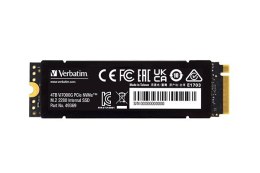 SSD Wewnętrzny Verbatim Vi7000G M.2, 49369, 4000GB, czarny, NVMe