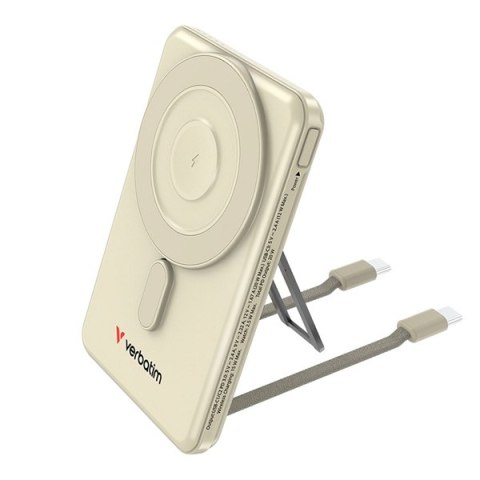 Verbatim, 5V, ładowanie telefonu, 32253, 5 000mAh, Mocowanie magnetyczne, złota