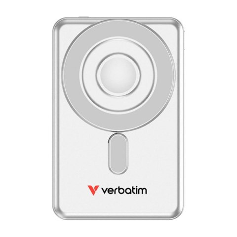 Verbatim, powerbank z bezprzewodowym ładowaniem, 5V, ładowanie telefonu, 32276, 5 000mAh, Mocowanie magnetyczne, srebrna