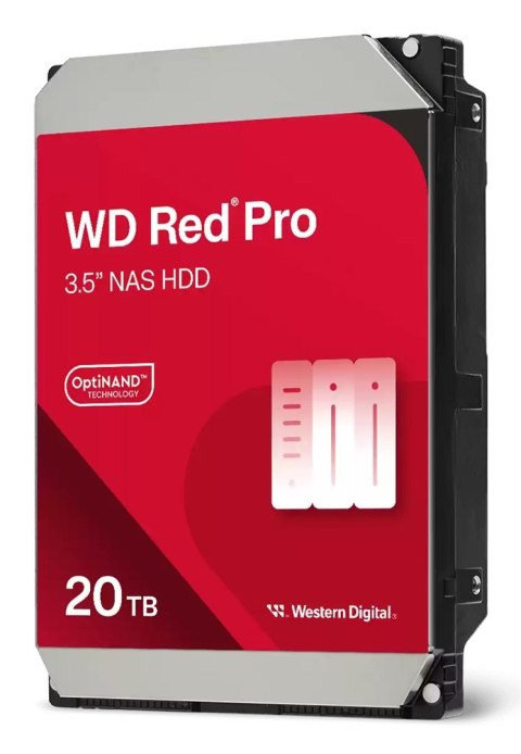 Dysk HDD WD Red Pro WD202KFGX (20 TB ; 3.5"; 512 MB; 7200 obr/min)
